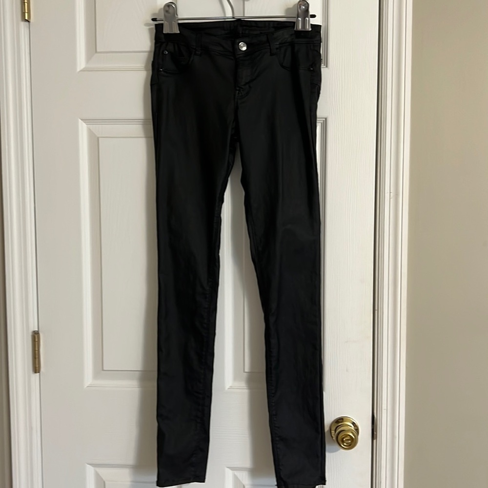 H&M Leather look jeans